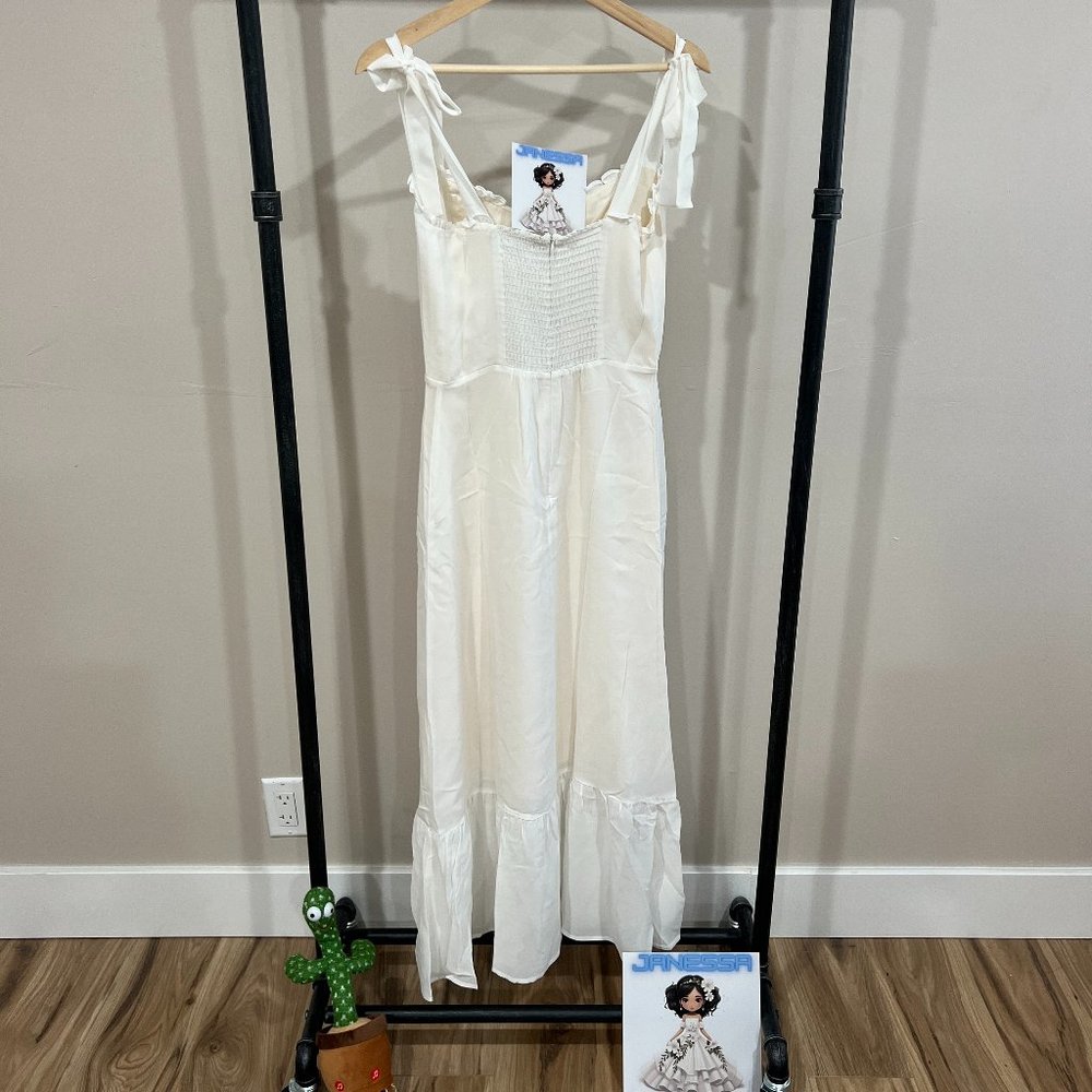 Reformation Nikita Dress | Ivory 🎉SALE🎀 NEW - Picture 11 of 16